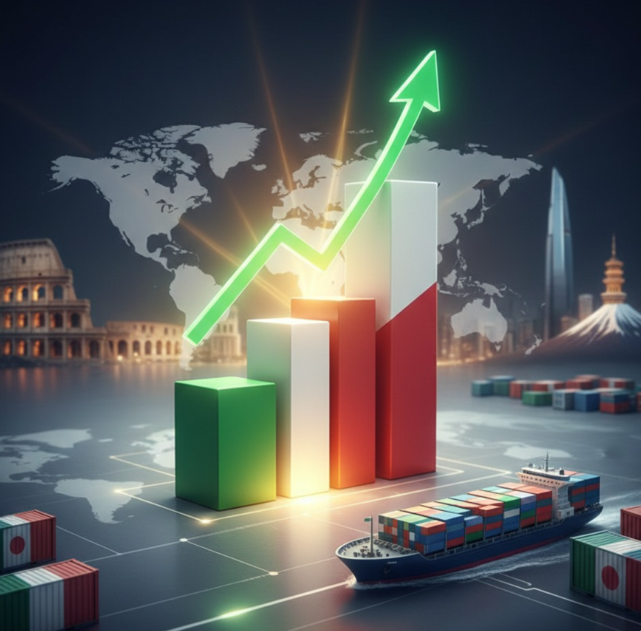 COPIA - Record-breaking Export: Italy overtakes Japan as the world’s fourth-largest exporter